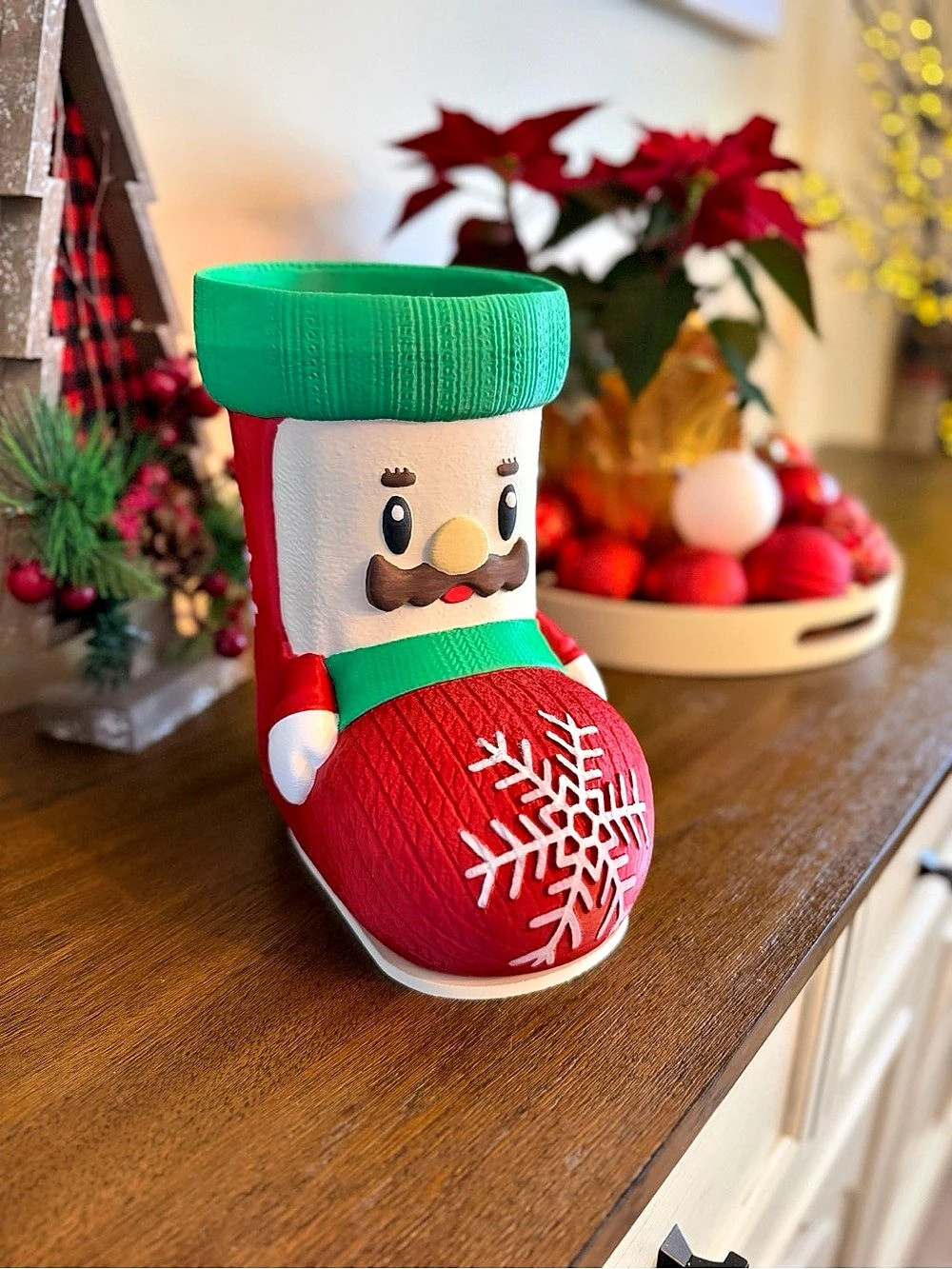 Red & Green Holiday stocking